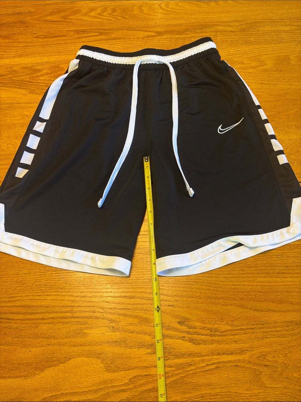 Nike Black and White Athletic Shorts with Two Black Performance Tops - Picture 9 of 9